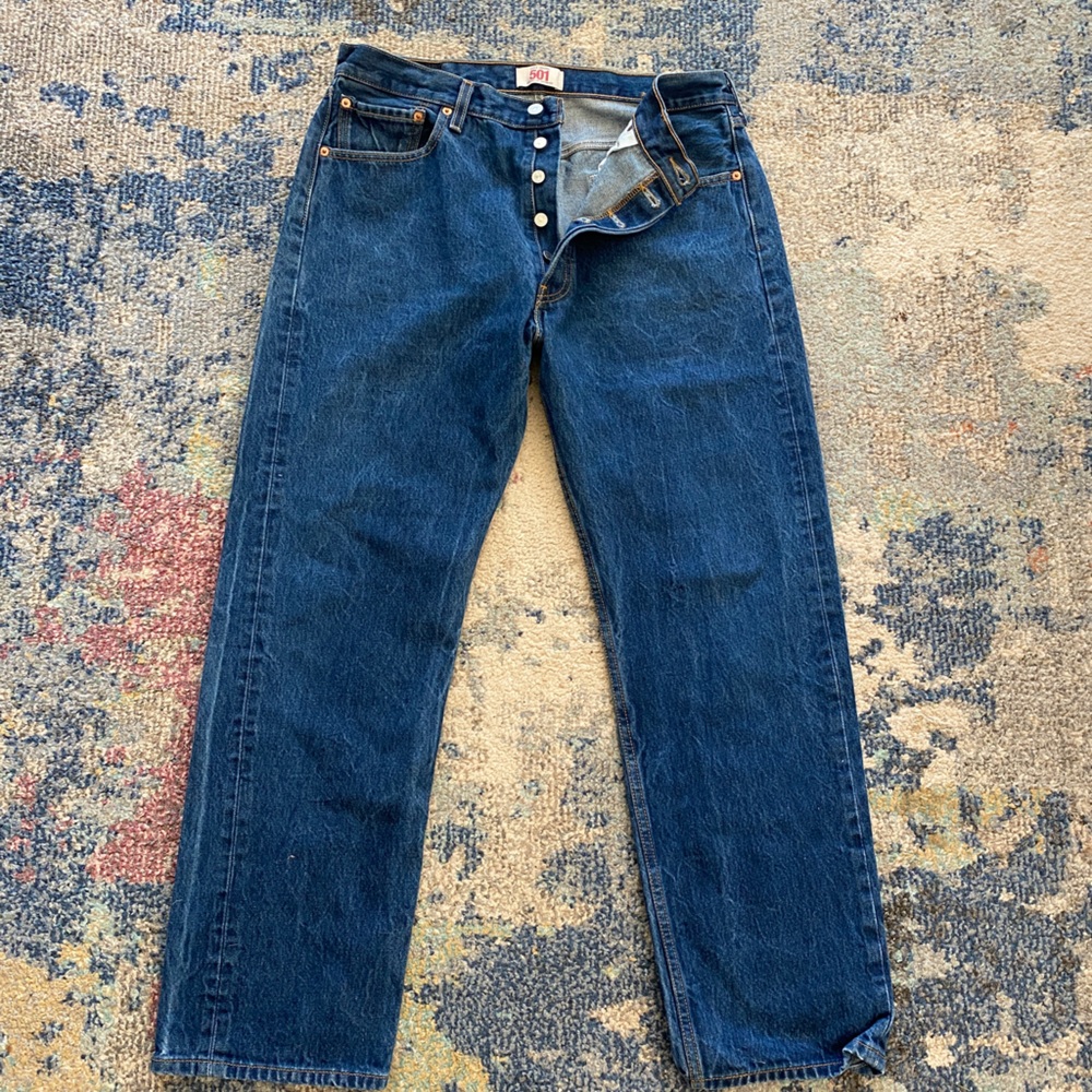 Levi's Blue Straight Jeans Timeless Style